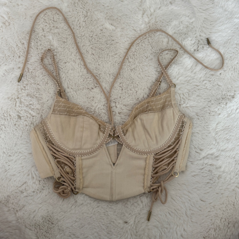 Bydee Mila longline bra in pearl